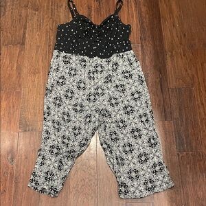 Torrid Black and White Jumpsuit